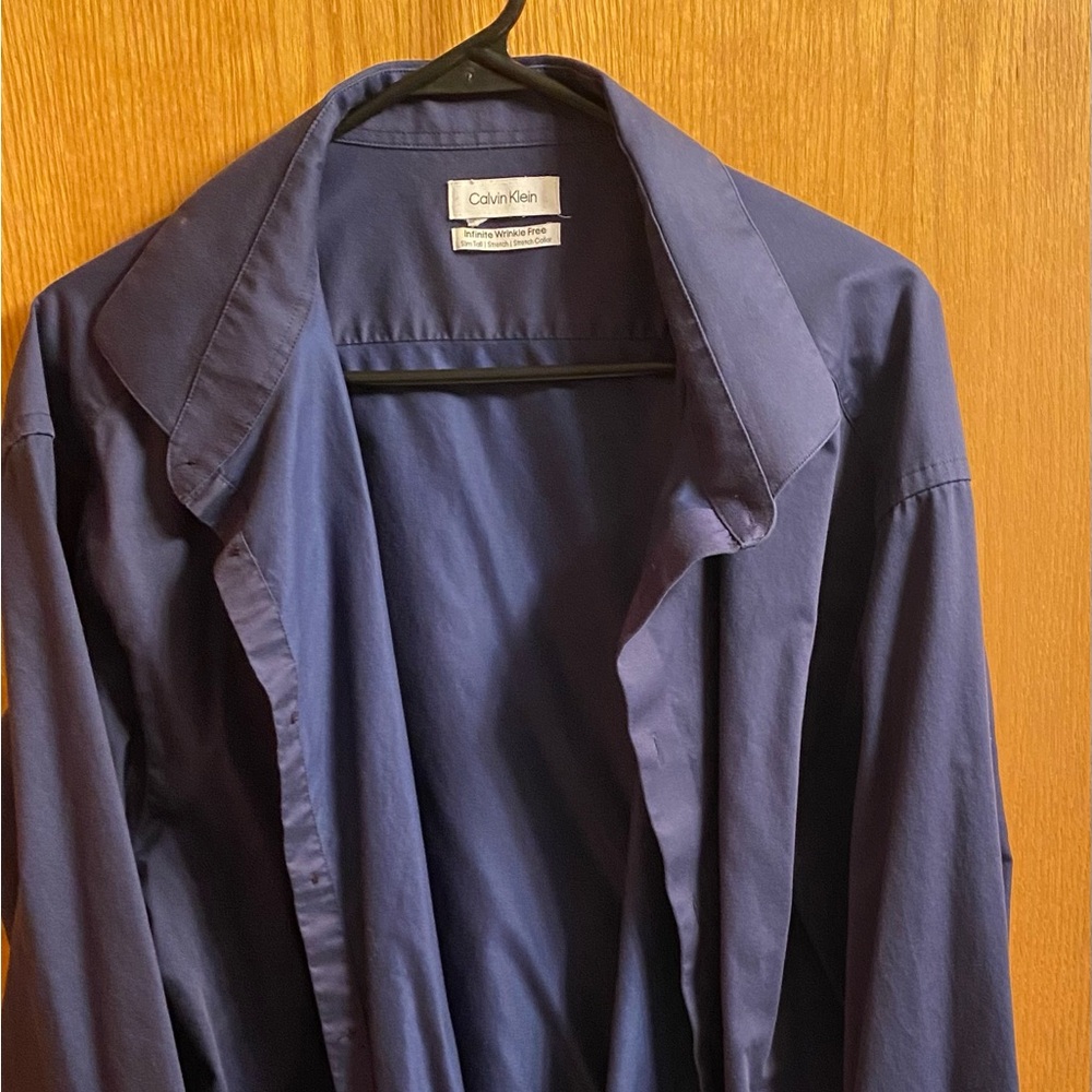 Calvin Klein Navy Dress Shirt Size 20